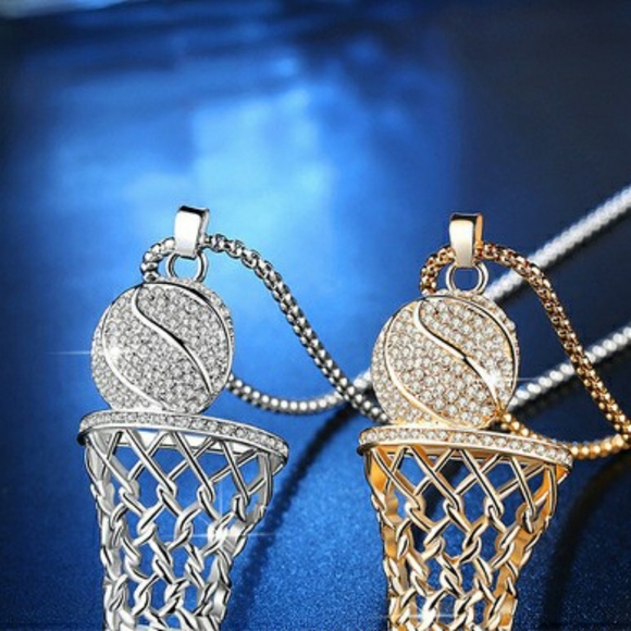 Men's Basketball Charm Necklace - Picture 4 of 5
